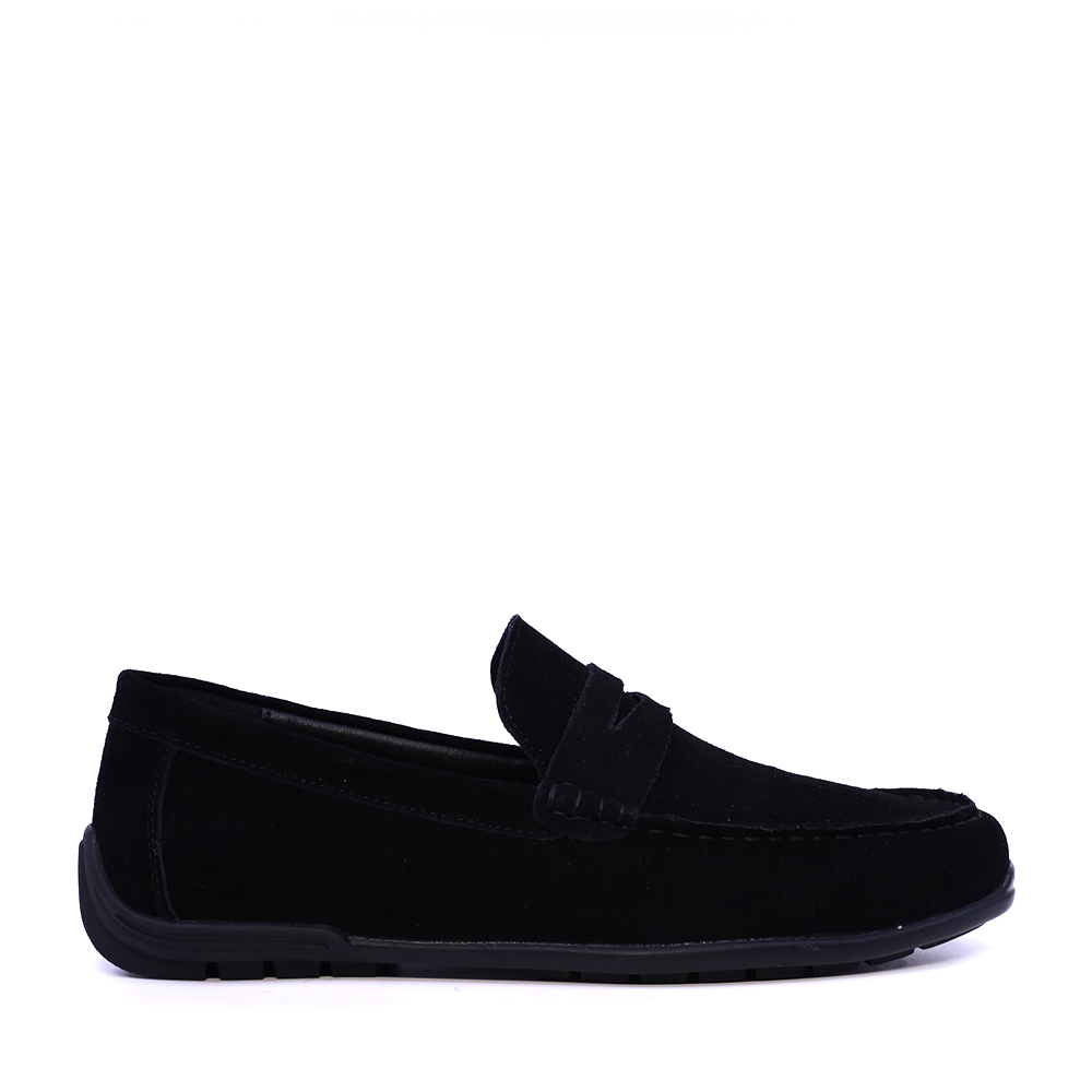 Reducere 52% - Mocasini bărbați Benvenuti negri din piele întoarsă 3859BM575VN 1 Mocasini bărbați Benvenuti negri din piele întoarsă 3859BM575VN