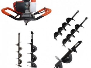 Set Motoburghiu pamant Campion 2.5 CP + 5x Burghii 100/150/200/250/300 mm/800mm