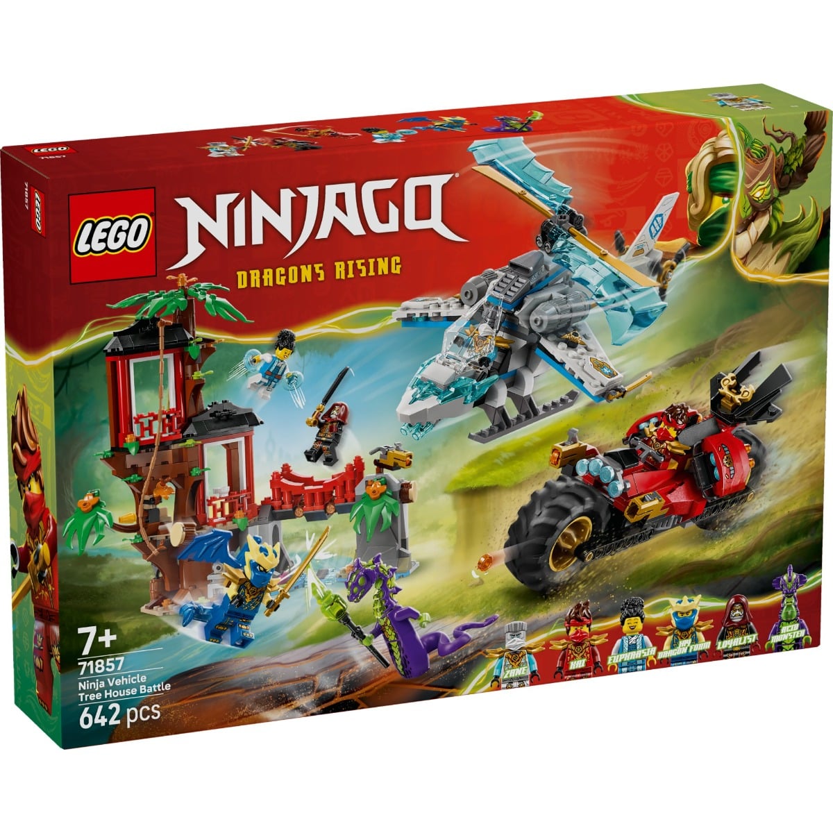 Reducere 25% - LEGO® Ninjago - Lupta la casa din copac cu vehicule ninja (71857) 1 LEGO® Ninjago - Lupta la casa din copac cu vehicule ninja (71857)