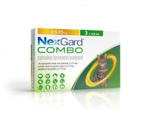 NexGard Combo solutie spot-on pentru pisici de 2.5-7.5 kg