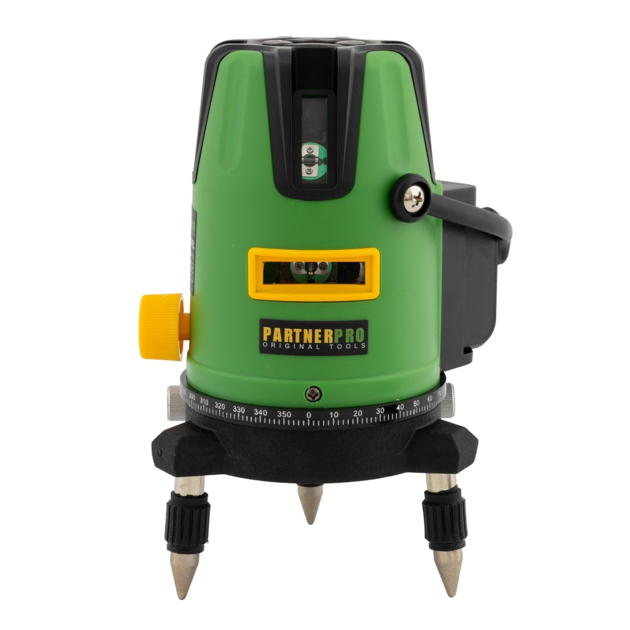 Reducere 30% - Nivela laser 5 linii, 40m, ±2mm/5m, si 2 acumulatori, PARTNER PRO PLE-5D 14624 2 40m