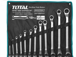 Trusa scule / chei inelare cu cot TOTAL - 6-32mm (INDUSTRIAL)