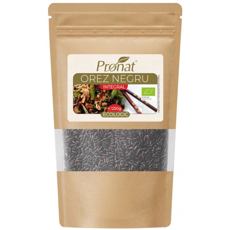 Reducere 14% - Orez Negru Integral BIO, 250 g, Pronat 1 Orez Negru Integral BIO