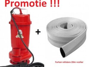 PACHET PROMOTIONAL POMPA APA MURDARA + FURTUN 20M - 2 TOLI SI COLIER DE PRINDERE