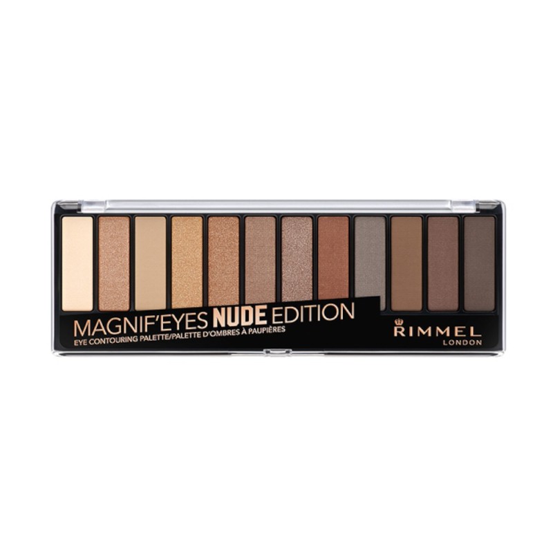 Reducere 14% - Paleta de Farduri Rimmel London, Magnif'eyes 001 Nude Edition, 14.2 g 1 Paleta de Farduri Rimmel London