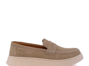 Pantofi tip mocasin bărbați Benvenuti taupe din piele întoarsă  1531BM0524VTA