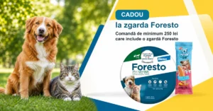 PetMart: cadou la zgarda Foresto și livrare gratuită 5 Câine și pisică alături de o zgardă Foresto și înghețata Dr. Zoo oferită cadou de PetMart