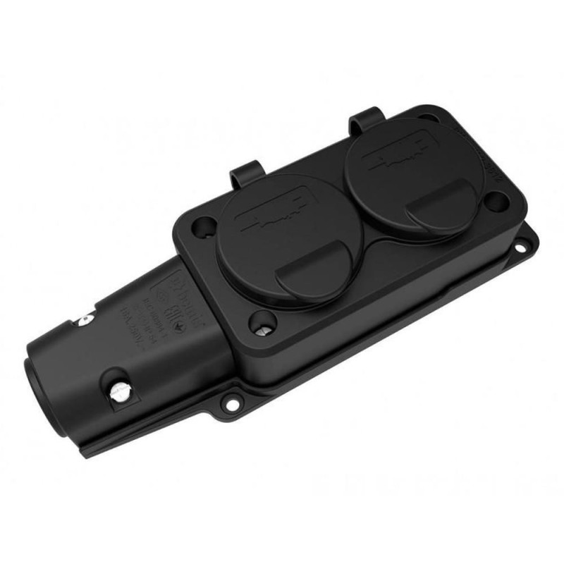Reducere 14% - Priza din Cauciuc cu Capac Bemis BK1-1402-3612 2P+E, 2 Iesiri, 16A, 250V, IP54 1 Priza din Cauciuc cu Capac Bemis BK1-1402-3612 2P+E