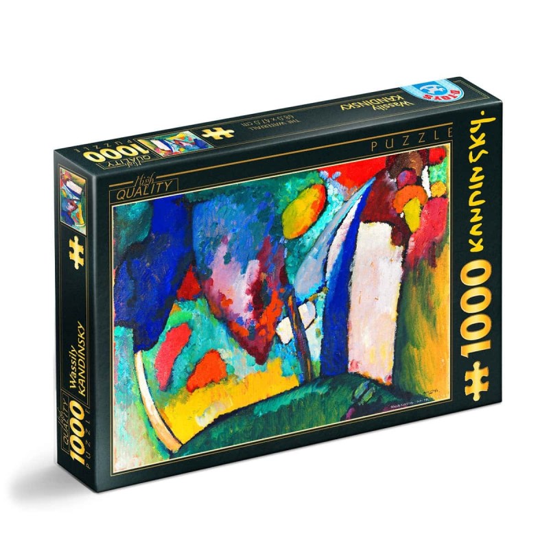Reducere 14% - Puzzle 1000 Piese D-Toys, Wassily Kandinsky, Cascada 1 Puzzle 1000 Piese D-Toys