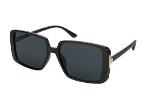 Ochelari de soare patrati Emery - Auriu/Negru