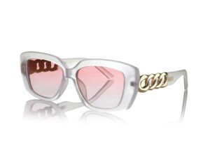 Ochelari de soare dreptunghiulari cu model unisex - Auriu/Gri deschis