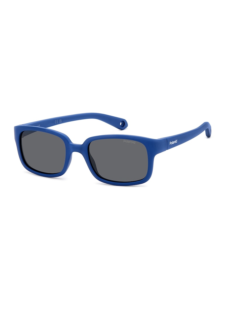 Reducere 49% - Ochelari de soare dreptunghiulari cu logo - Albastru inchis 1 Ochelari de soare dreptunghiulari cu logo - Albastru inchis