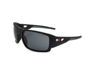 Ochelari de soare wrap cu lentile uni - Negru/Bleumarin
