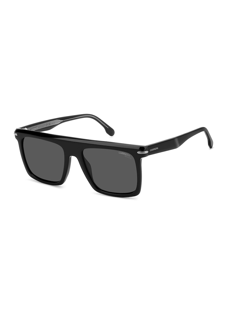 Reducere 61% - Ochelari de soare patrati cu lentile oglinda - Negru/Gri 1 Ochelari de soare patrati cu lentile oglinda - Negru/Gri