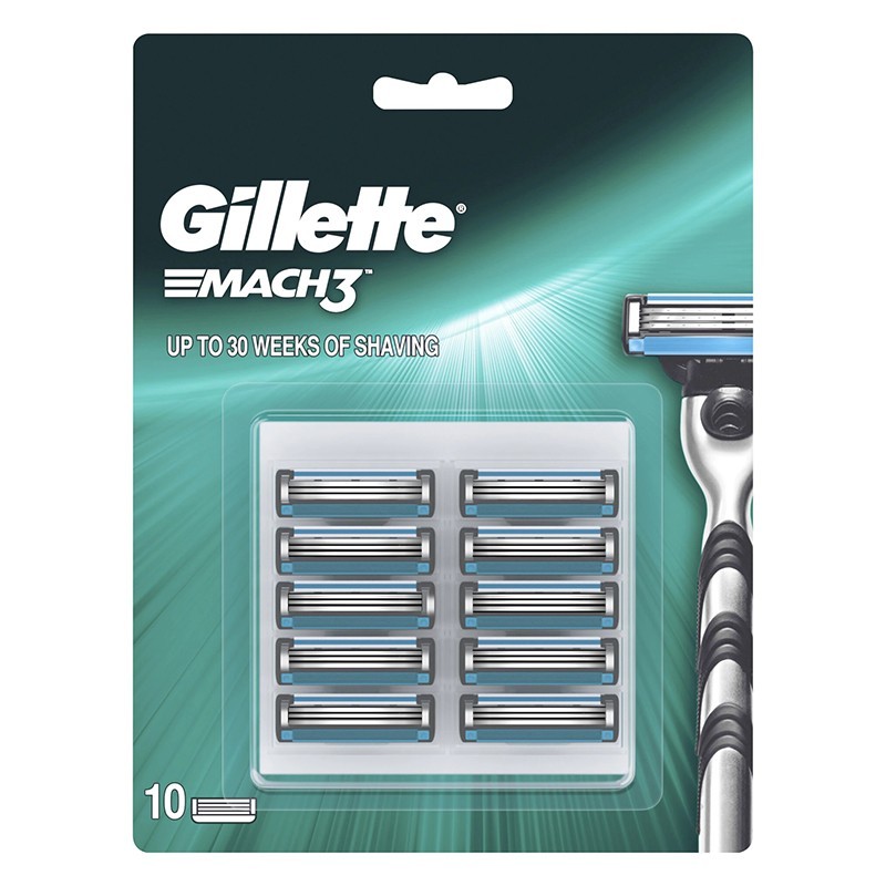 Reducere 14% - Rezerve Aparat de Ras Gillette Mach 3, 3 Lame, Barbati, 10 Bucati 1 Rezerve Aparat de Ras Gillette Mach 3