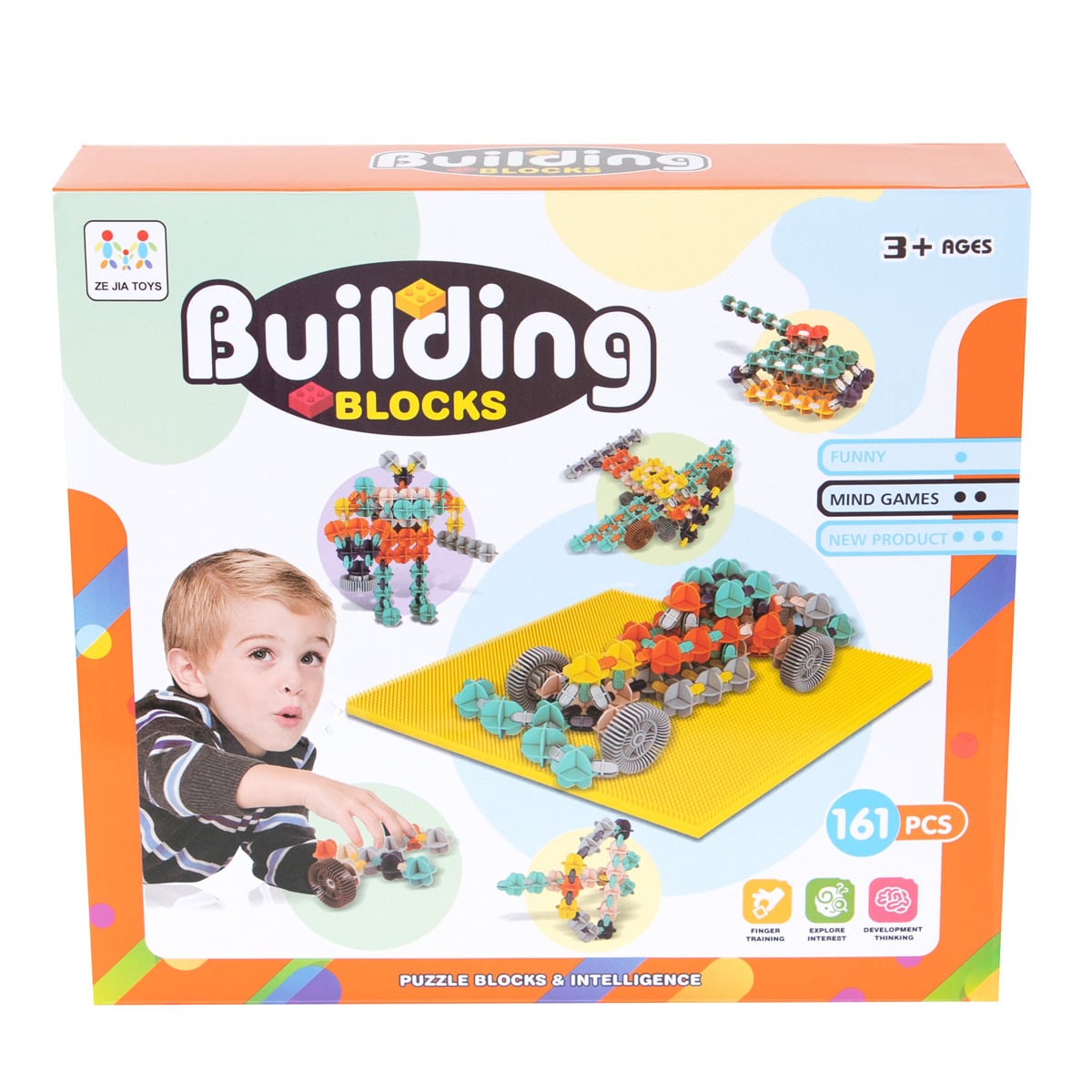 Reducere 51% - Joc de constructie, Building Blocks, 161 piese 1 Joc de constructie