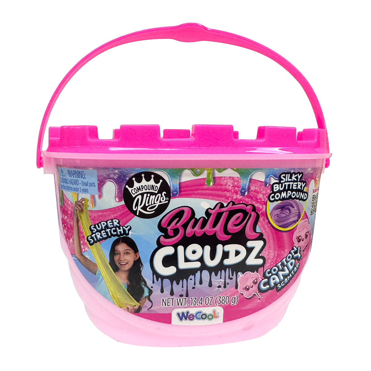 Reducere 53% - Slime Compound Kings, Butter Cloudz, Swirls Large, Pink Cotton Candy 1 Slime Compound Kings