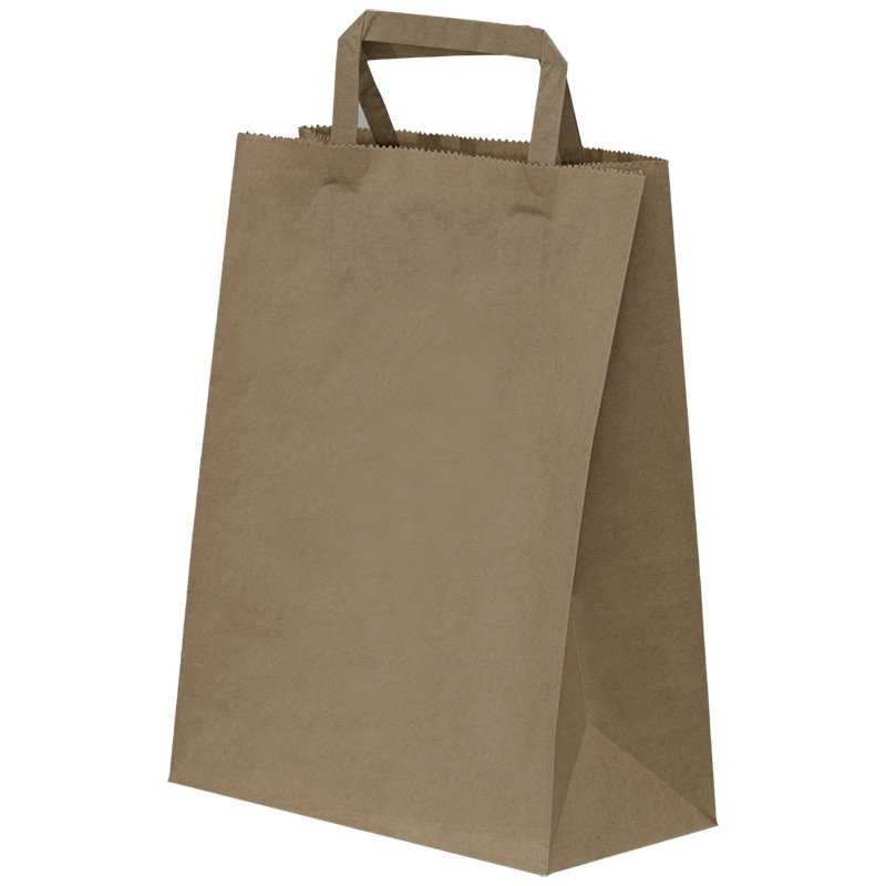 Reducere 14% - Sacose Biodegradabile, Compostabile de Hartie, Kraft, 22x11x28 cm, 250 buc 1 Sacose Biodegradabile