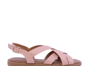 Sandale cu barete suprapuse femei Solo Donna roz 2549DS9412RO