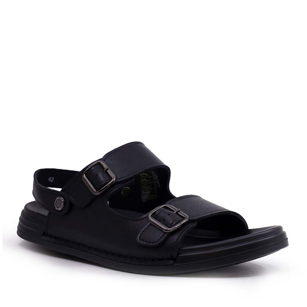 Reducere 40% - Sandale cu catarame reglabile bărbați Benvenuti negre din piele 3859BS655N 2 Reducere 40% - Sandale cu catarame reglabile bărbați Benvenuti negre din piele 3859BS655N - imagine 2