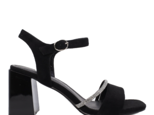 Sandale femei Solo Donna negre cu toc mediu 1169ds1100vn