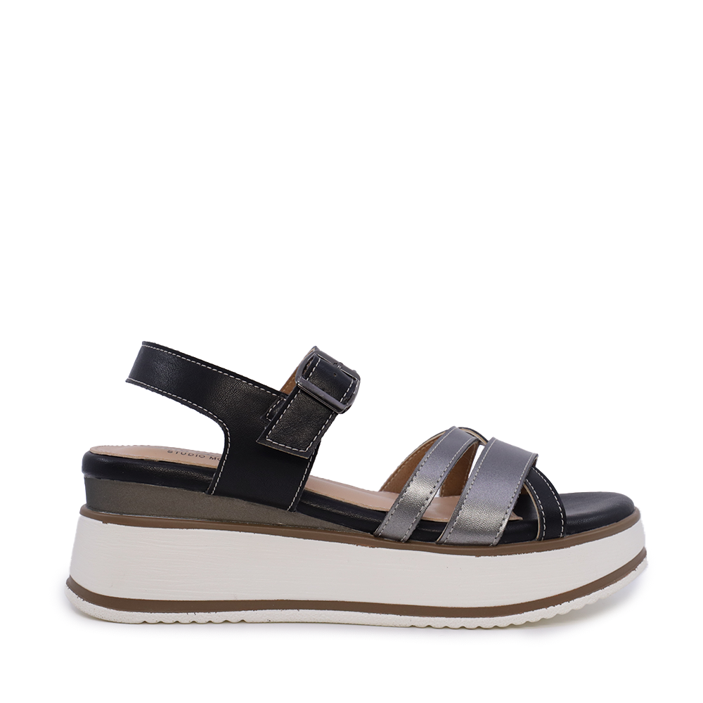 Reducere 50% - Sandale femei Solo Donna negre din sintetic 2547DS8372N 1 Sandale femei Solo Donna negre din sintetic 2547DS8372N