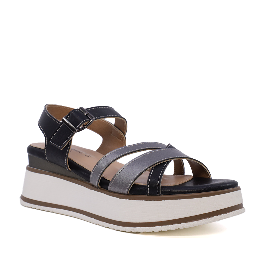 Reducere 50% - Sandale femei Solo Donna negre din sintetic 2547DS8372N 2 Reducere 50% - Sandale femei Solo Donna negre din sintetic 2547DS8372N - imagine 2