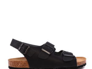 Sandale reglabile bărbați Benvenuti negre din piele  2619bs9539n