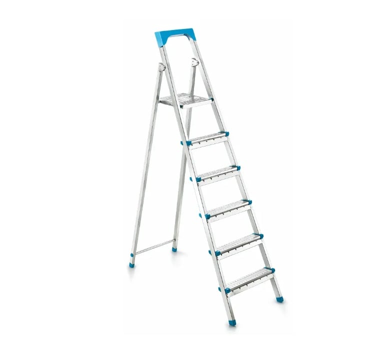 Reducere 30% - Scara otel 6 trepte, 5+1, 123cm, 120kg, 6,4kg, pliabila, M5.1S 1 Scara otel 6 trepte