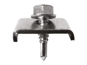 Set 100 x Clema Prindere Gard Bordurat 6.3 x 25 mm