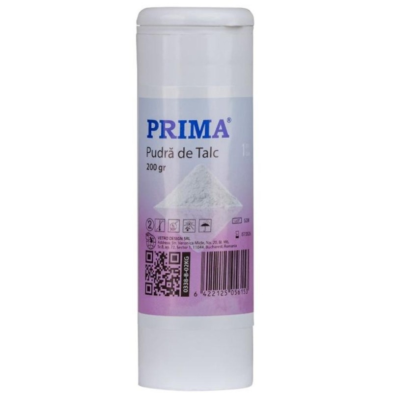 Reducere 14% - Set 2 x Pudra de Talc Prima, Recipient 200 g 1 Set 2 x Pudra de Talc Prima