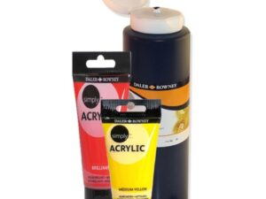 Set 3 x Culori Acrilice Simply Daler Rowney - White - 750 ml