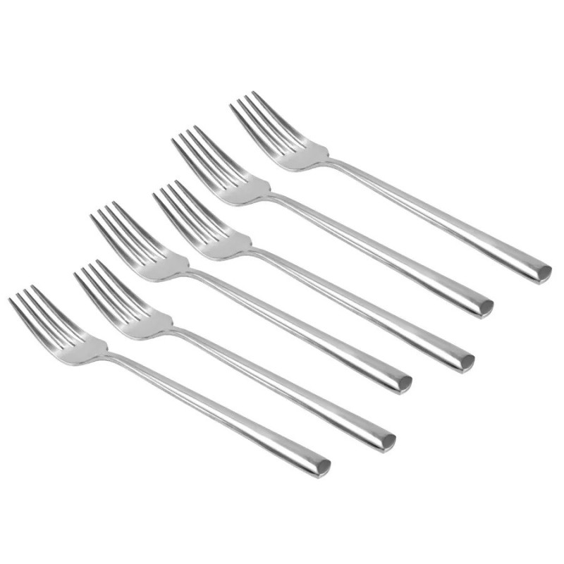 Reducere 14% - Set 6 Furculite Desert Paris, 15.1 x 2.2 cm, Inox, Perfect Home 1 Set 6 Furculite Desert Paris