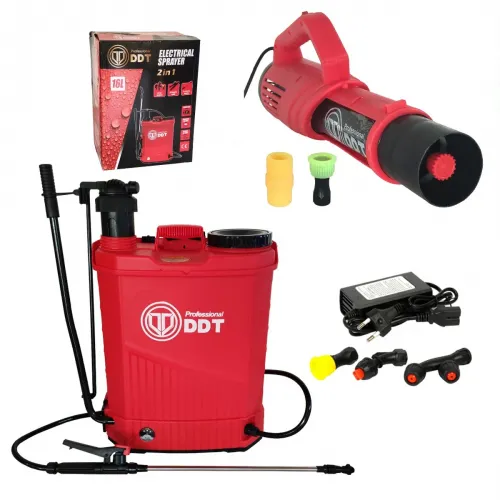 Reducere 21% - Pompa de stropit 2 in 1 (acumulator si manuala) 16L + Atomizor electric portabil 1 Pompa de stropit 2 in 1 (acumulator si manuala) 16L + Atomizor electric portabil
