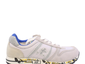 Sneakers fete Premiata Sky albi din piele și textil 1711FP9351A