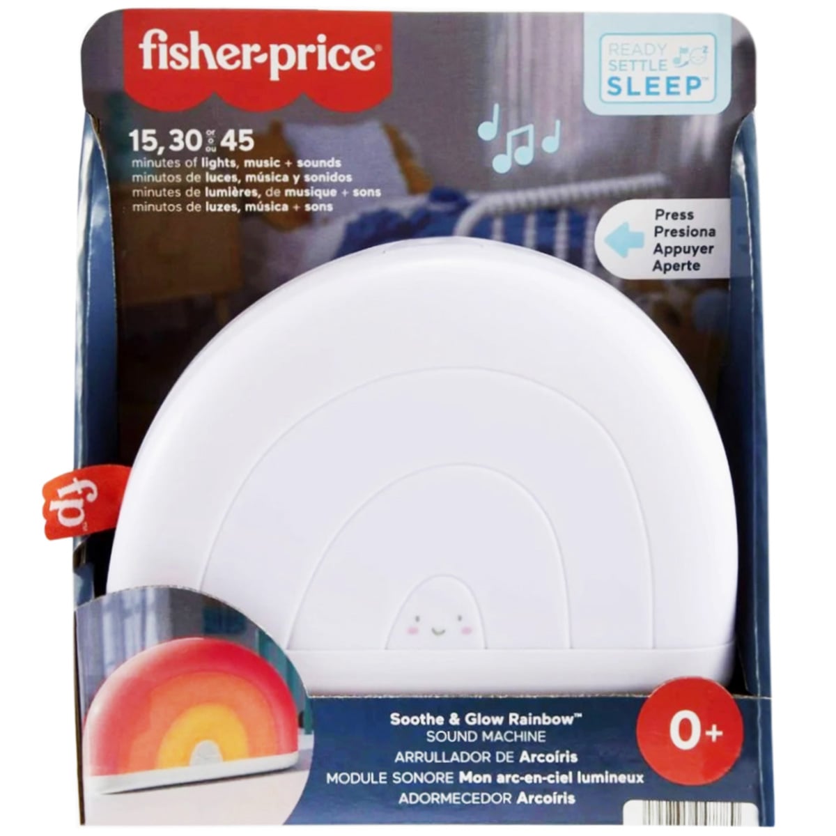 Reducere 50% - Lampa de veghe cu sunete, Fisher Price, Curcubeu, HGB91 1 Lampa de veghe cu sunete