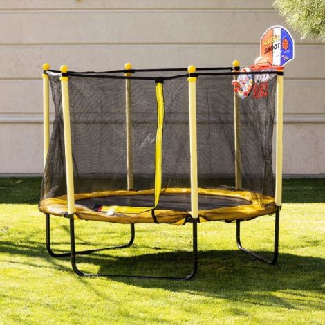 Reducere 41% – Trambulina Chipolino Sporty 140 cm cu cos baschet yellow 2 Reducere 41% – Trambulina Chipolino Sporty 140 cm cu cos baschet yellow - imagine 2