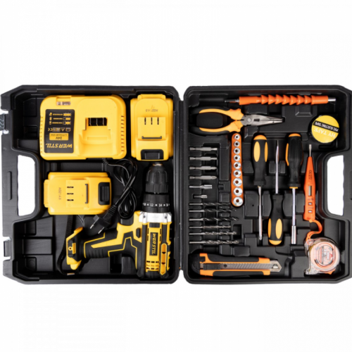 Reducere 31% - Trusa 30 accesorii+ bormasina cu percutie si 2 acumulatori 1 Trusa 30 accesorii+ bormasina cu percutie si 2 acumulatori