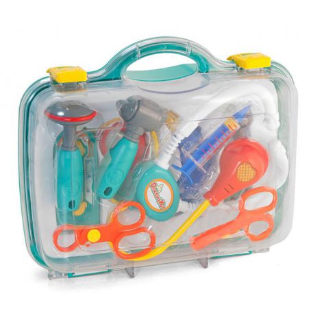 Reducere 40% - Trusa mare de doctor pentru copii, 9 piese in cutie, Miniland 97022 1 Trusa mare de doctor pentru copii