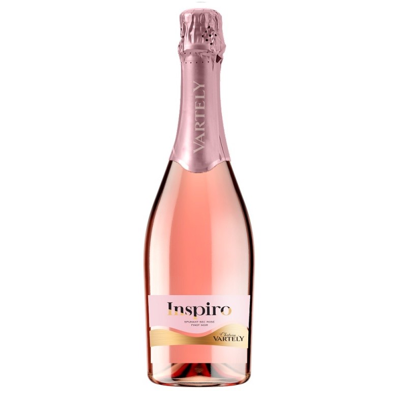 Reducere 14% - Vin Spumant Chateau Vartely Inspiro, Pinot Noir, Rose Sec, 0.75 l 1 Vin Spumant Chateau Vartely Inspiro