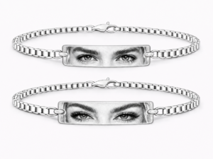 Set 2 Bratari Personalizate Eyes cu Argint