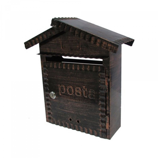 Reducere 17% - Cutie postala din otel, decor antic 1 Cutie postala din otel