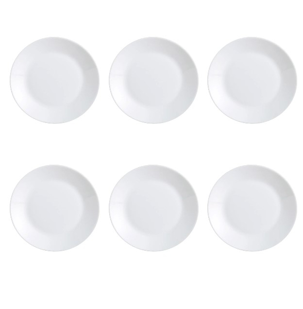 Reducere 23% - Set 6 farfurii pentru servire din opal 25 cm, alb 1 Set 6 farfurii pentru servire din opal 25 cm