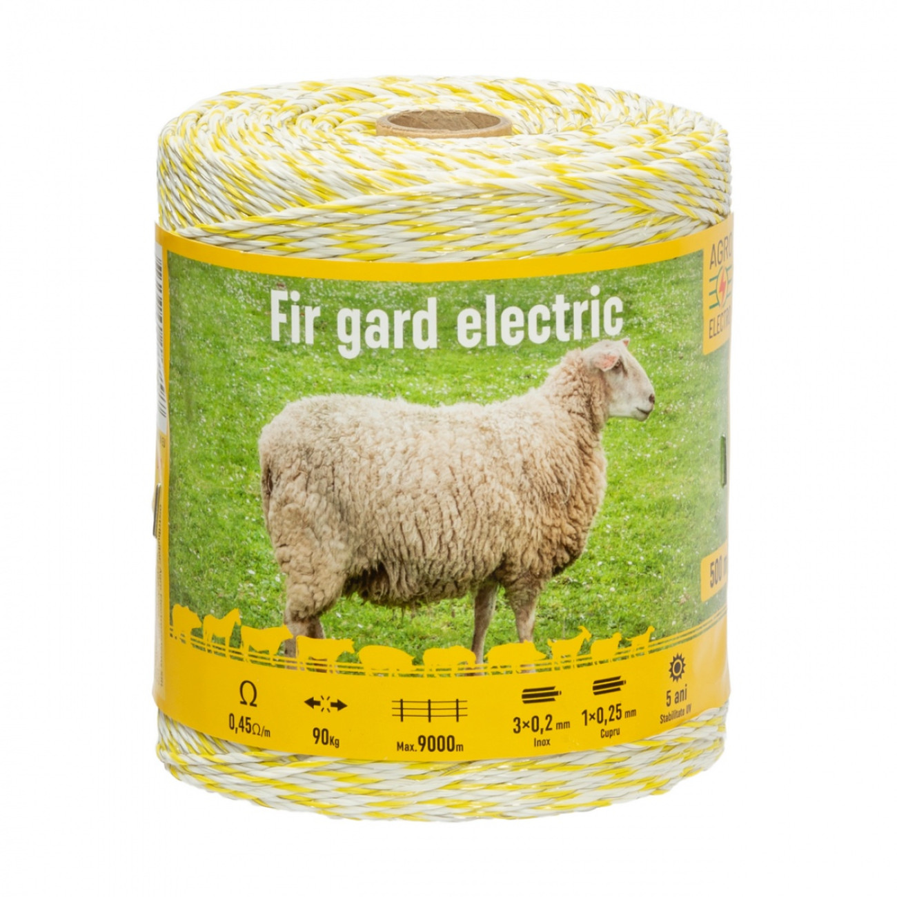 Reducere 20% - Fir Gard Electric Agro Electro 500 m, 90 kg, 0.45 Ω/m 1 Fir Gard Electric Agro Electro 500 m
