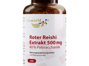 Roter Reishi Extrakt 500 mg 40% Polysacchar.Kaps. 100 St
