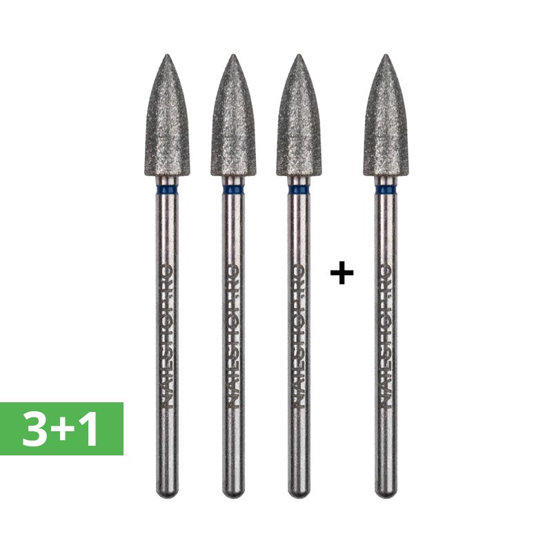 Reducere 25% - Set 3+1 gratis - bit diamant PRO - con robust ascutit medie #117P 1 Set 3+1 gratis - bit diamant PRO - con robust ascutit medie #117P