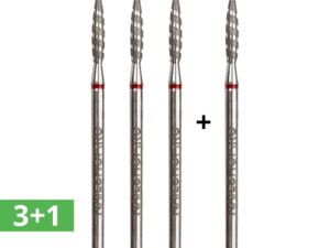 Set 3+1 gratis - bit diamant - flacara fina #125