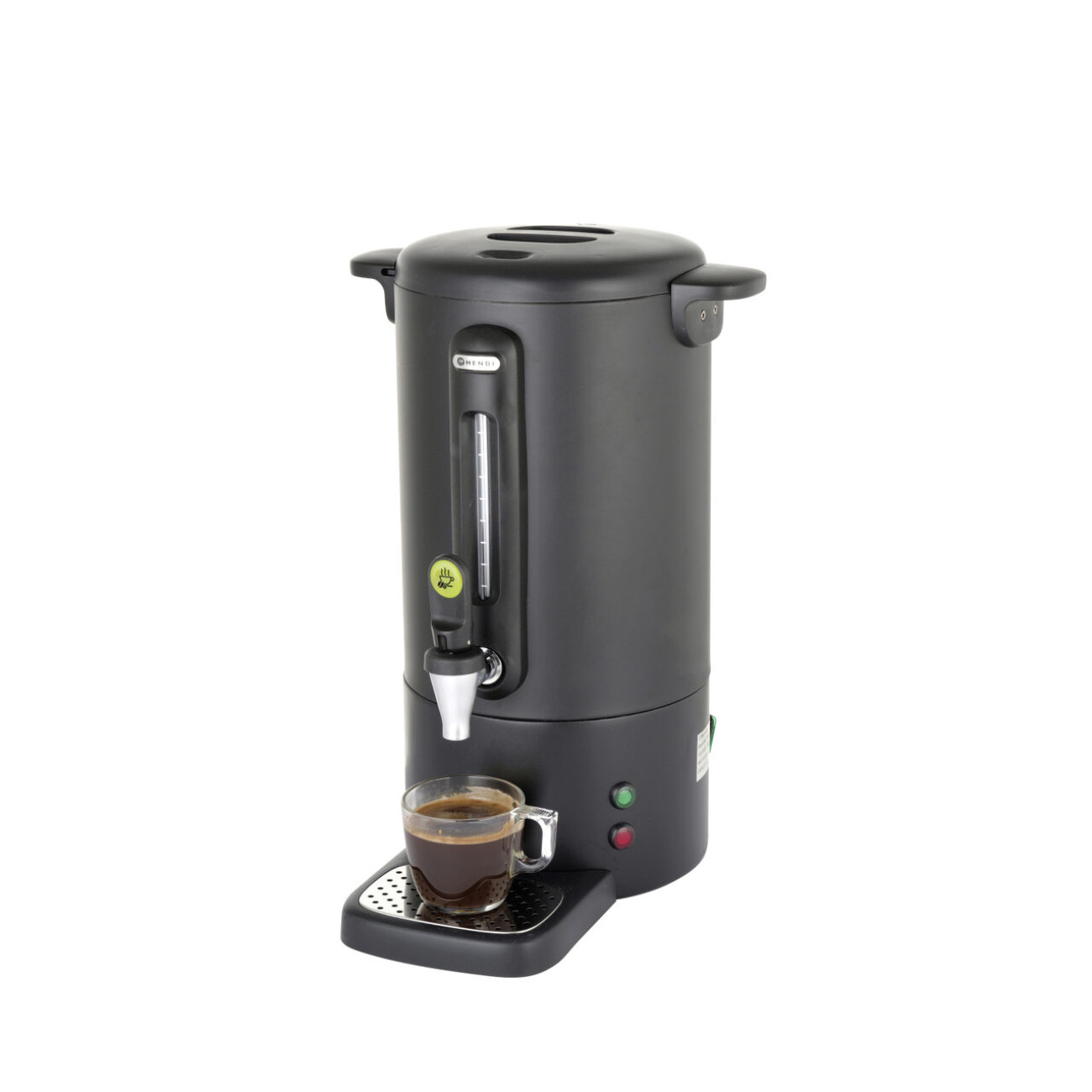 Reducere 20% - Percolator pentru bauturi fierbinti 7 litri, Inox, negru mat, termostat 0-100 gr C, 1650 W, Concept Line Hendi, 307x330x(h)450 mm 1 Percolator pentru bauturi fierbinti 7 litri