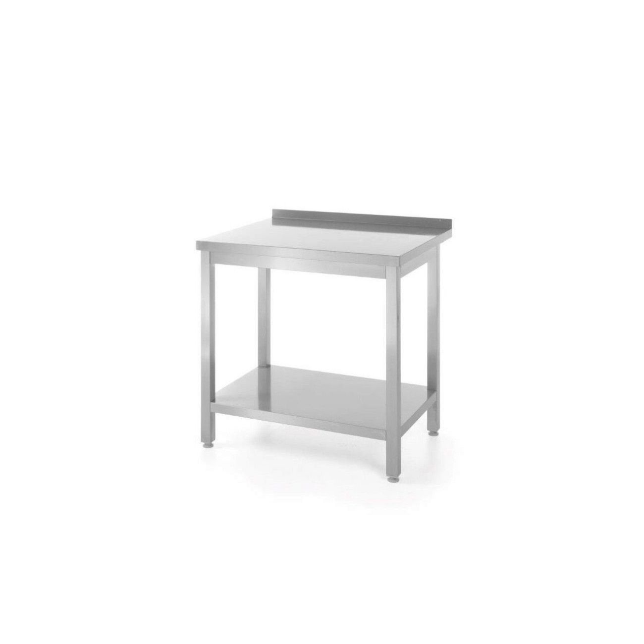 Reducere 20% - Masa de lucru profesionala, Hendi din inox AISI 430, pentru perete, cu polita, 1200x600x(H)850 mm 1 Masa de lucru profesionala