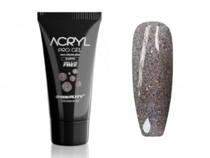 Acryl Pro Gel 2M Hema Free Micro Reflective Glitter Graphite - 15g